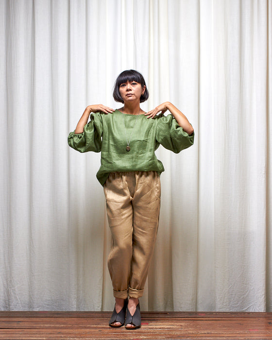 THE BOTANIST top - Herb Garden Green