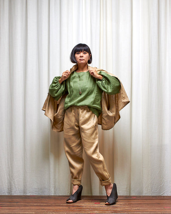 THE BOTANIST top - Herb Garden Green