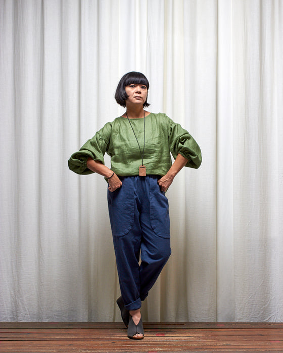 THE BOTANIST top - Herb Garden Green