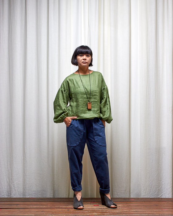 THE BOTANIST top - Herb Garden Green