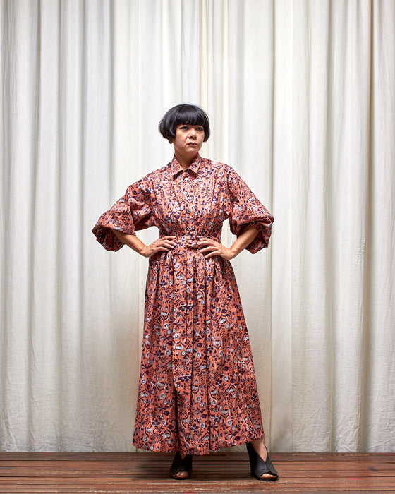 THE COLLECTOR dress - Pomelo Plum Flora MADE-TO-ORDER