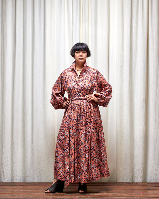 THE COLLECTOR dress - Pomelo Plum Flora MADE-TO-ORDER