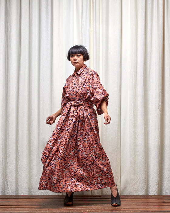 THE COLLECTOR dress - Pomelo Plum Flora MADE-TO-ORDER