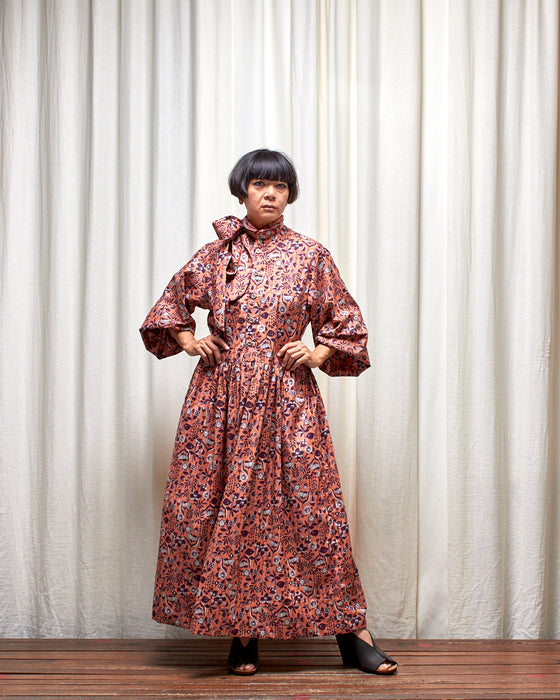 THE COLLECTOR dress - Pomelo Plum Flora MADE-TO-ORDER