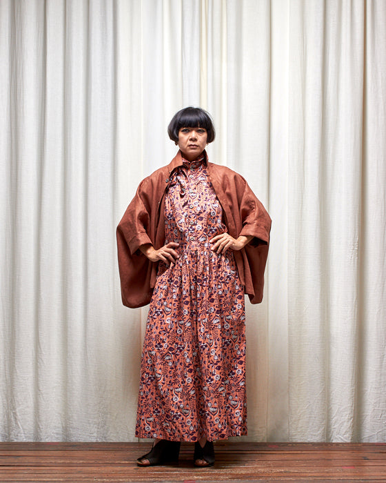 THE COLLECTOR dress - Pomelo Plum Flora MADE-TO-ORDER