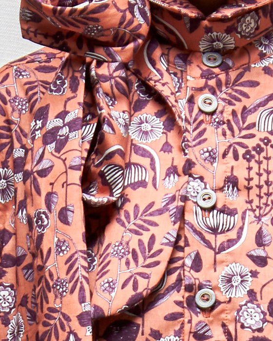 THE COLLECTOR dress - Pomelo Plum Flora MADE-TO-ORDER