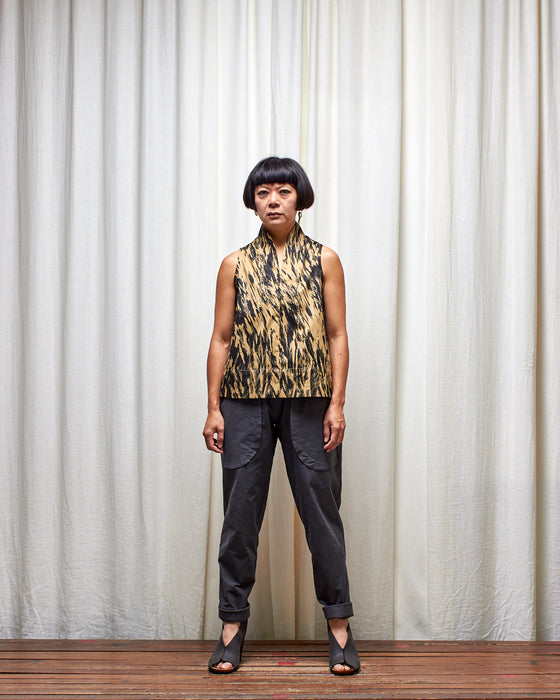 THE NARRATOR top - Antique Gold Bark