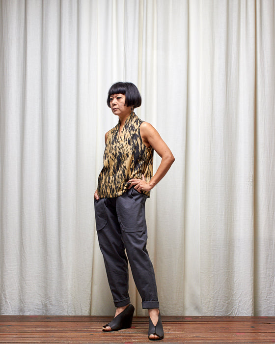 THE NARRATOR top - Antique Gold Bark