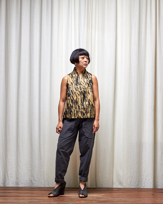 THE NARRATOR top - Antique Gold Bark