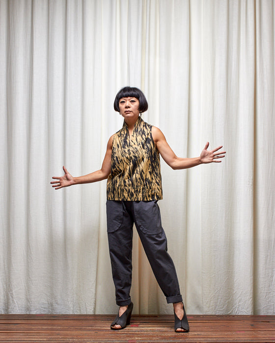 THE NARRATOR top - Antique Gold Bark