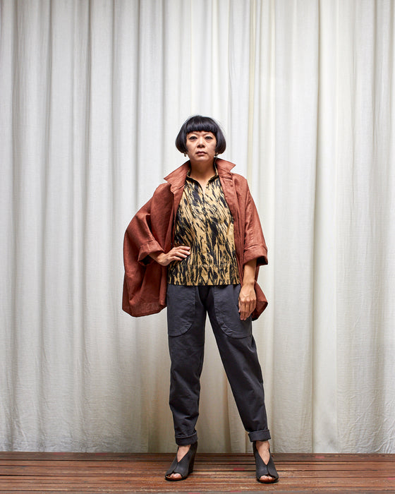 THE NARRATOR top - Antique Gold Bark