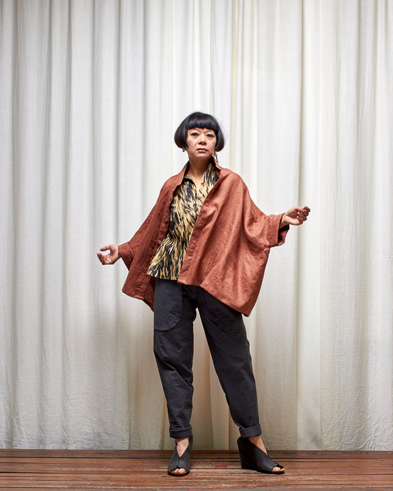 THE NARRATOR top - Antique Gold Bark