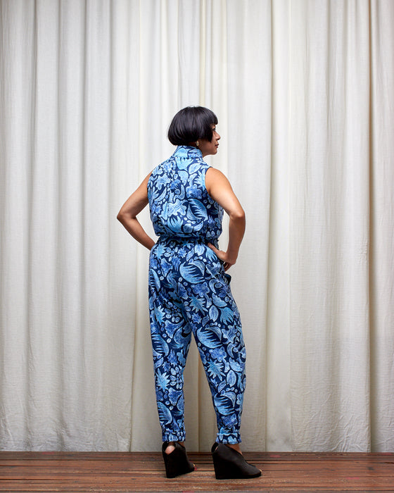 THE NARRATOR top - Blue Motifs