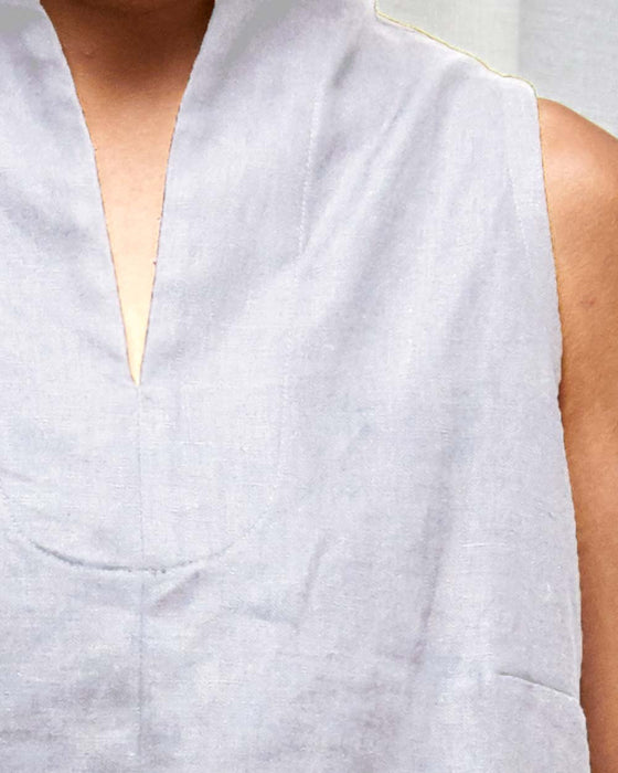 CUSTOM COLOUR LINEN - THE NARRATOR top MADE-TO-ORDER