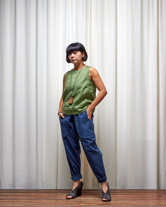 THE WRITER top - Herb Garden Green