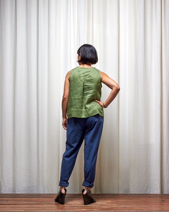 THE WRITER top - Herb Garden Green