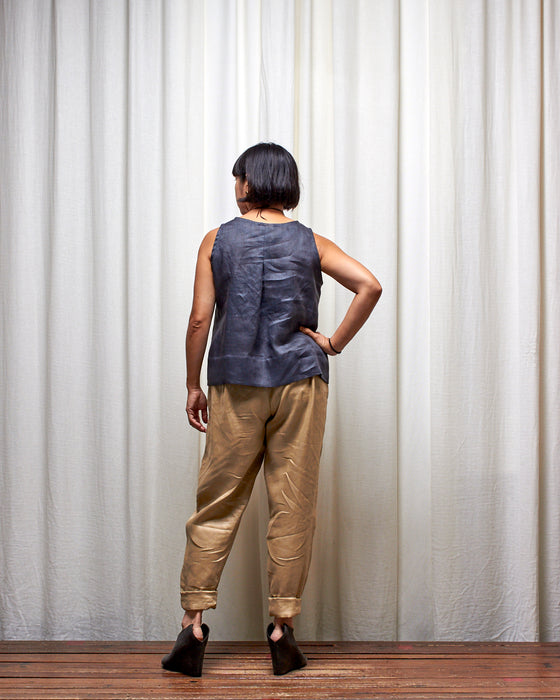 THE WRITER top - Deep Russian Blue