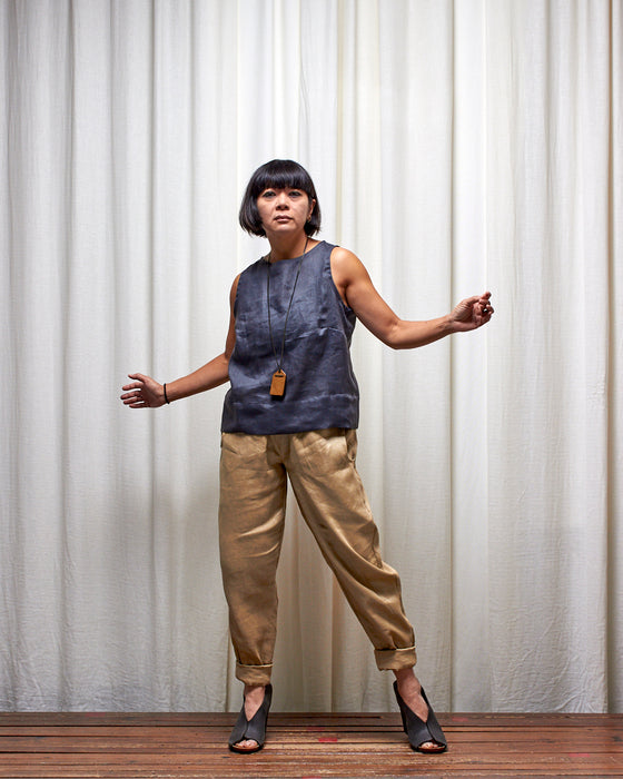 THE WRITER top - Deep Russian Blue