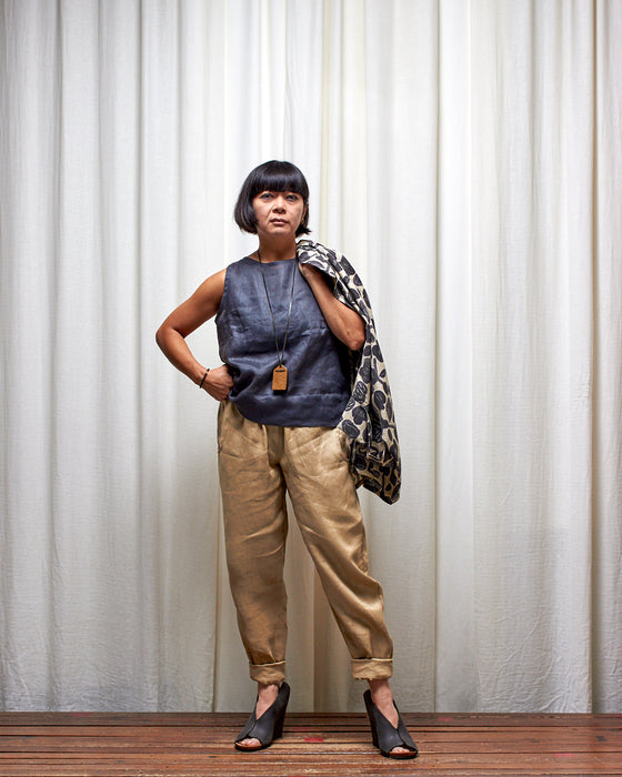 THE WRITER top - Deep Russian Blue