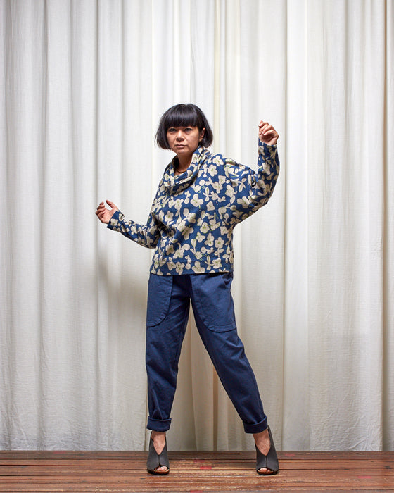 TRIPLE JUMP jumper - Blue Evergreen Blooms