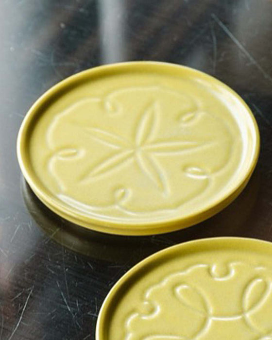 PORCELAIN DISH Carved Flower - Moonflower