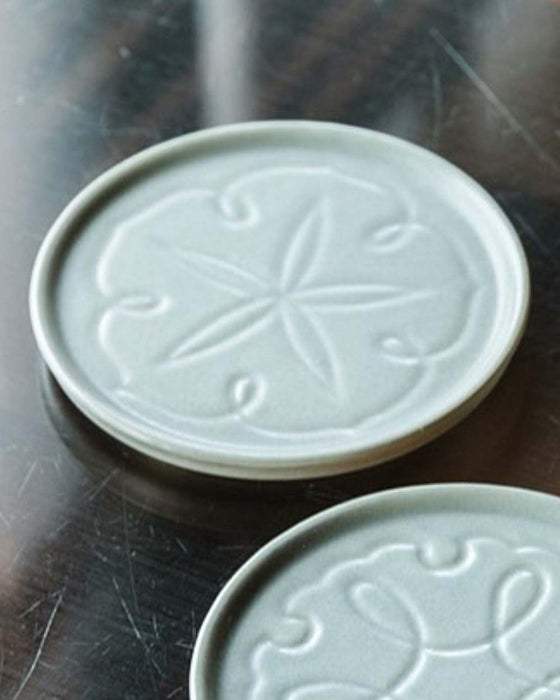 PORCELAIN DISH Carved Flower - Moonflower