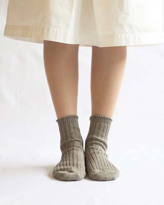 PRAHA socks - Linen Ribbed