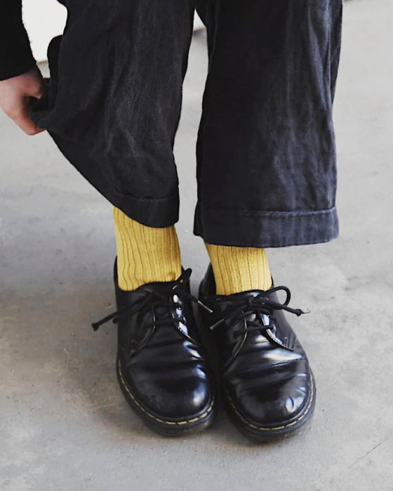 PRAHA socks - Linen Ribbed