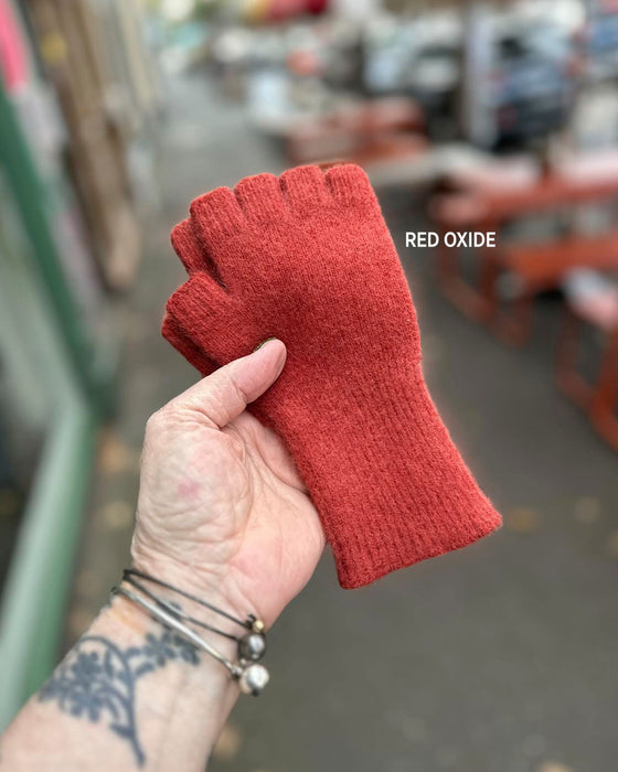 FINGERLESS GLOVES Angora Lambswool