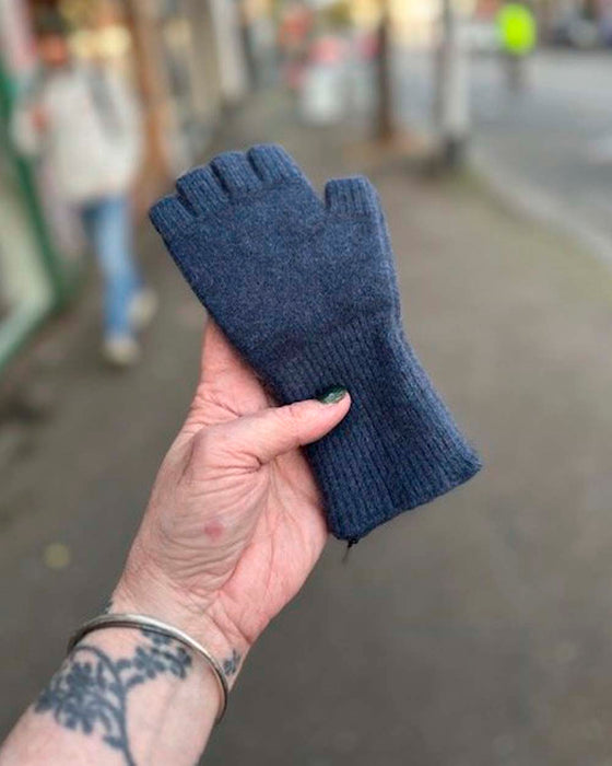 FINGERLESS GLOVES Angora Lambswool