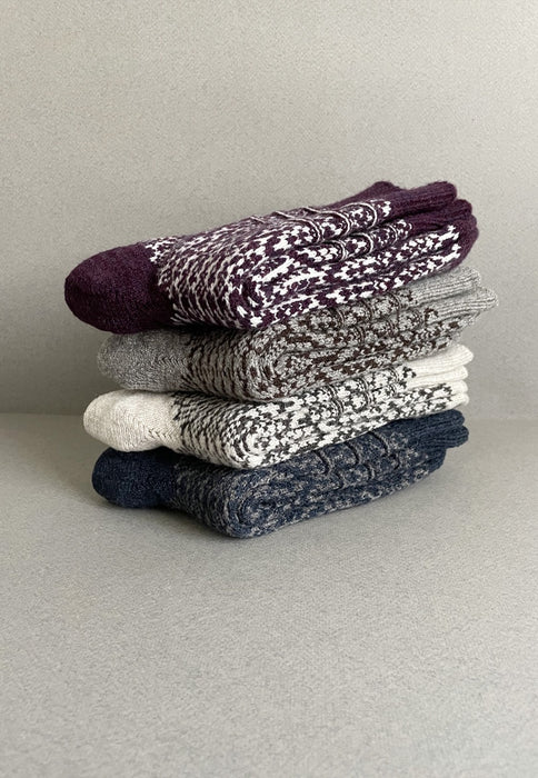 OSLO socks - Wool jacquard