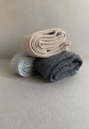 Arm and Leg Warmers knitted extra warm and cosy in alpaca and merino wool by Nishiguchi Kutsushita