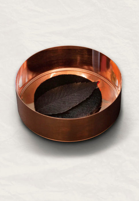 HAKO PAPER Incense Leaves - Black Set in copper canister
