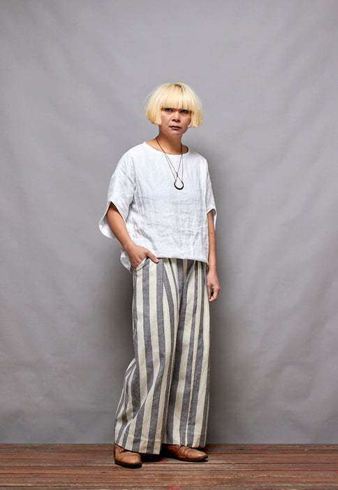 AVATAR top - White Linen LUCKY LAST