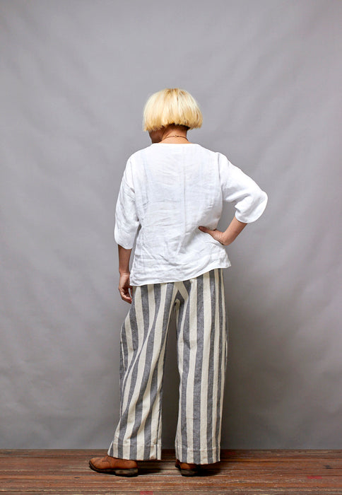 AVATAR top - White Linen LUCKY LAST