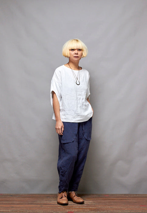 AVATAR top - White Linen LUCKY LAST