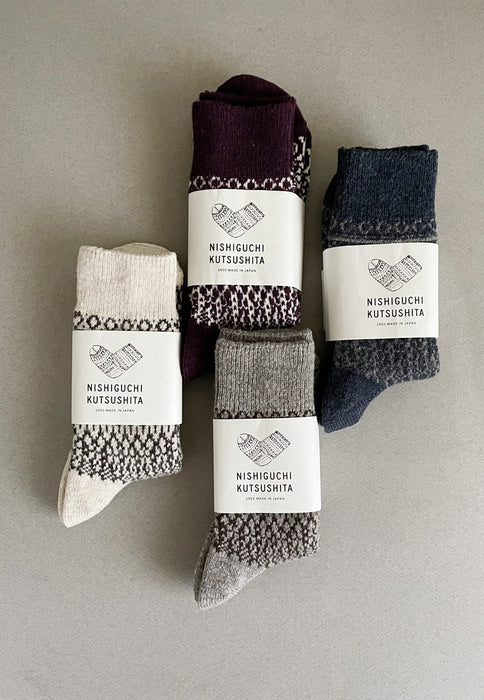 OSLO socks - Wool jacquard