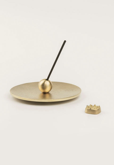 INCENSE HOLDER Brass Set for sticks and cones